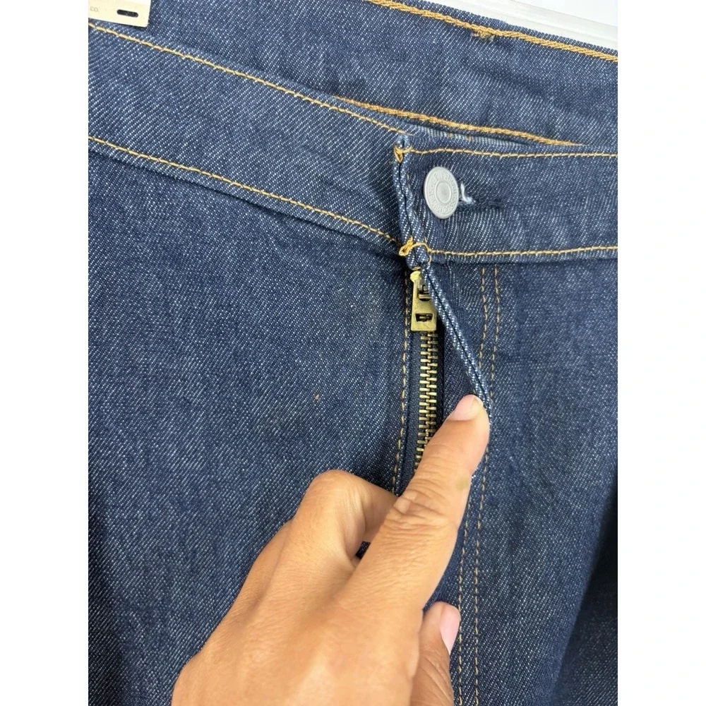 Levi's Western Fit Jeans 48x34 Big & Tall NWT Stretch Straight Leg Dark Wash